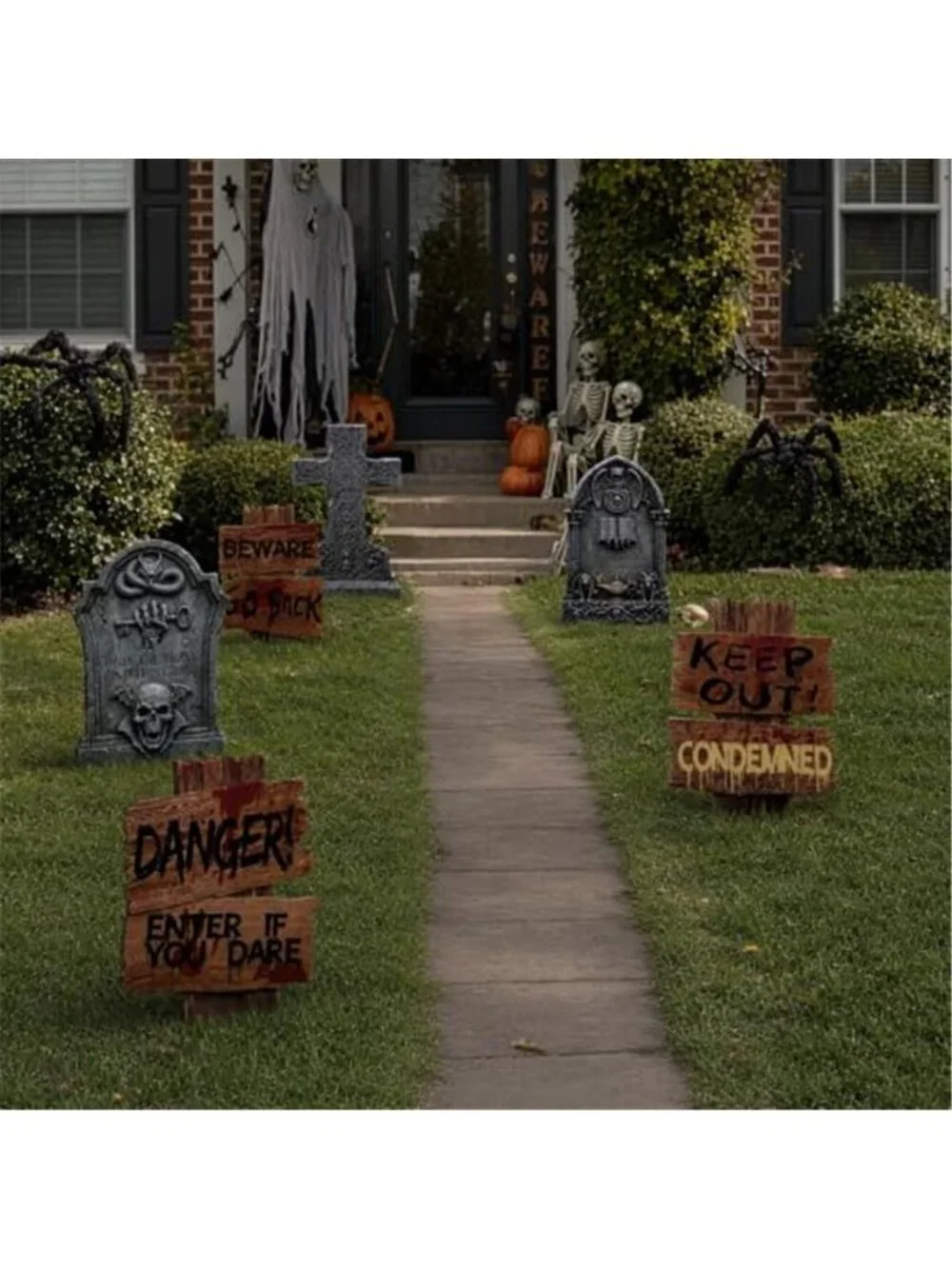 16.5Inch Halloween Decorations Outdoor Yard Signs 6pcs Double-Sided